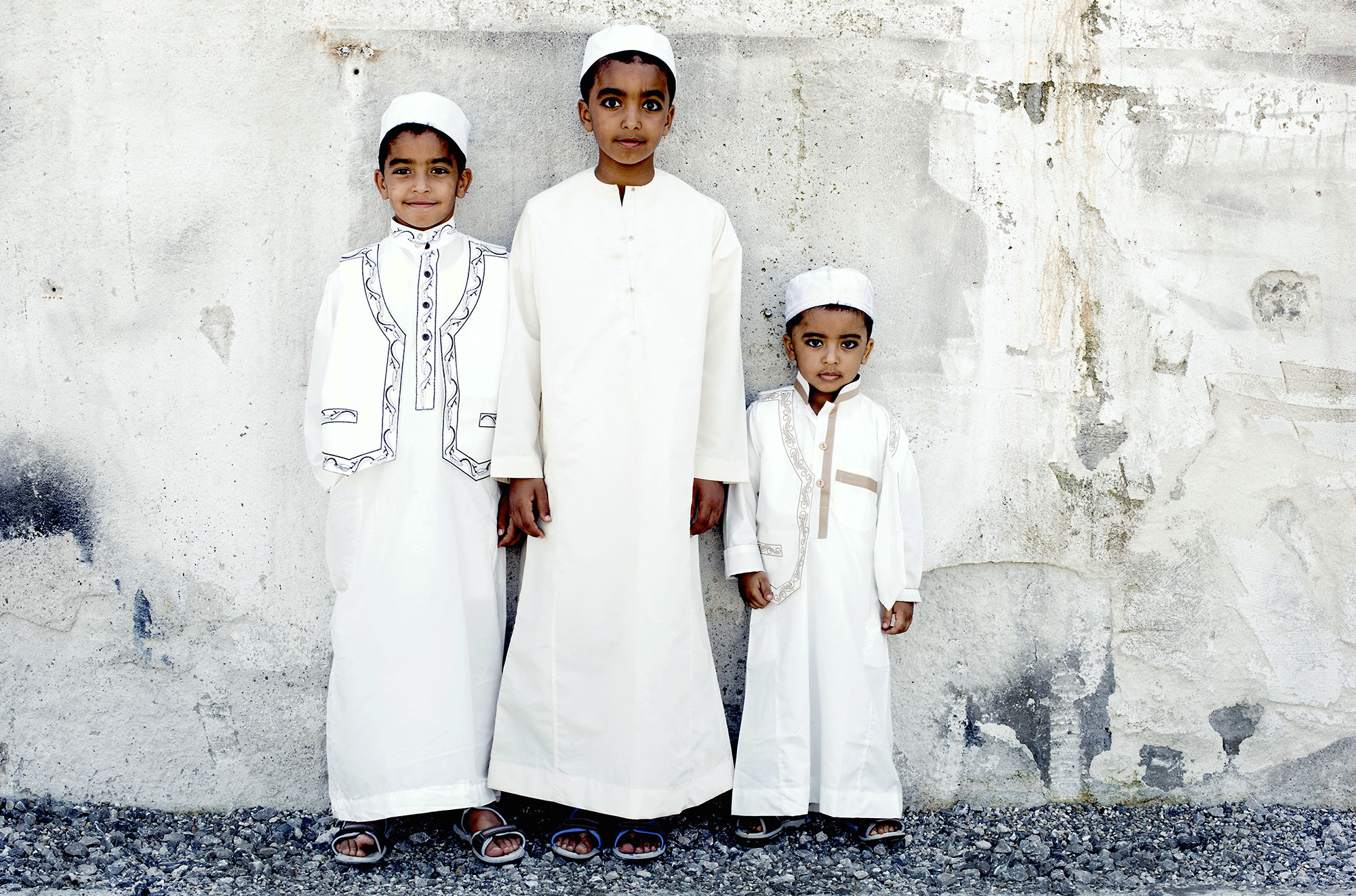 Porträtfotografie von drei Jungen